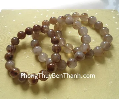 Chuỗi thạch anh tóc đỏ đồng A+ Uruguay(48g-19 hạt) S6228-S6-2999