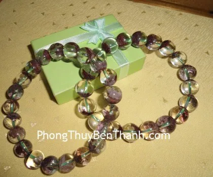 Chuỗi thạch anh tóc bạch kim A+++++(32.3g-19 hạt) S6752-S2-2785