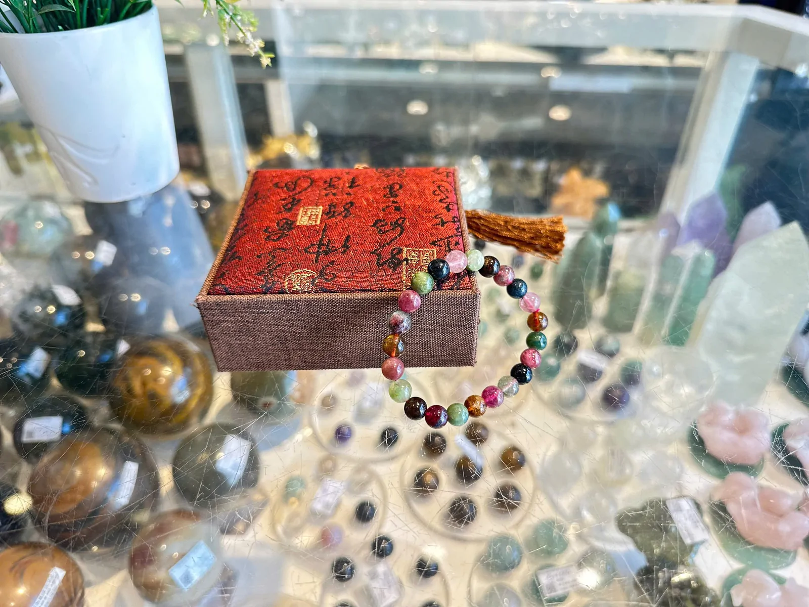 Chuỗi hồng lục bảo A+ ( 19.7g - 24 bi ) S6659-S3-7782